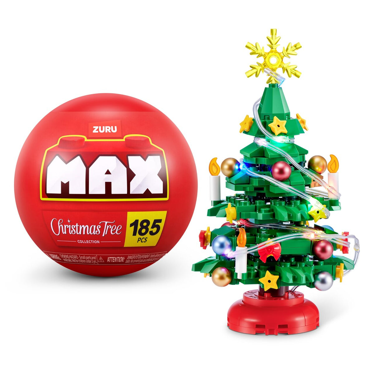 MAX BUILD MORE Premium Bricks LED Christmas Tree by ZURU - image 1