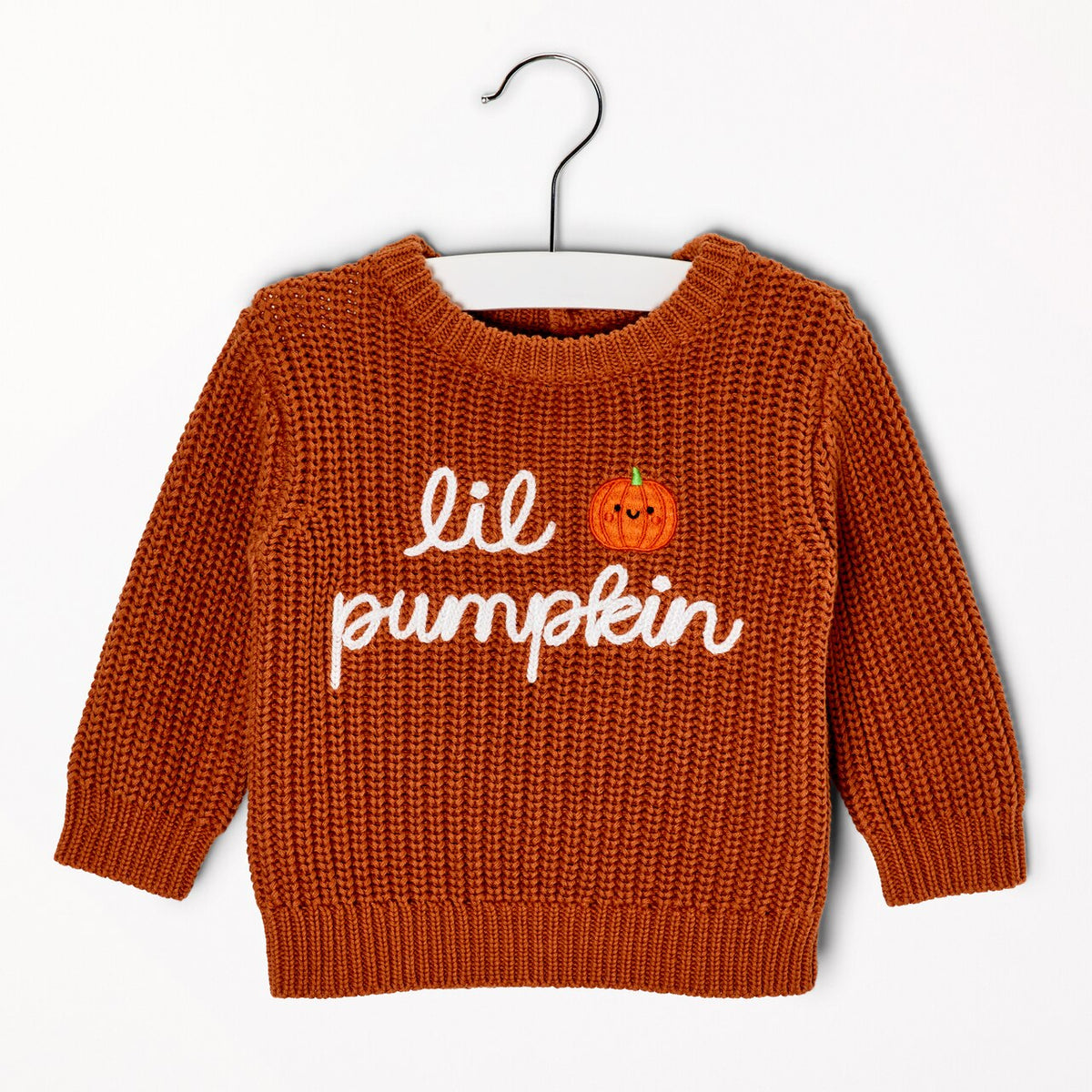 Little Pumpkin Knit Sweater - image 1
