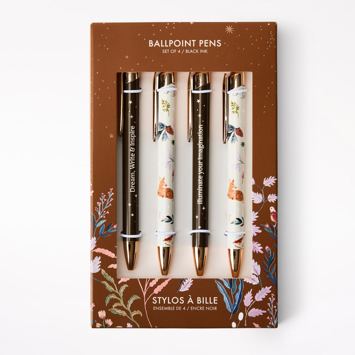 Printed Ballpoint Pens, Set of 4, Winter Solstice - image 1